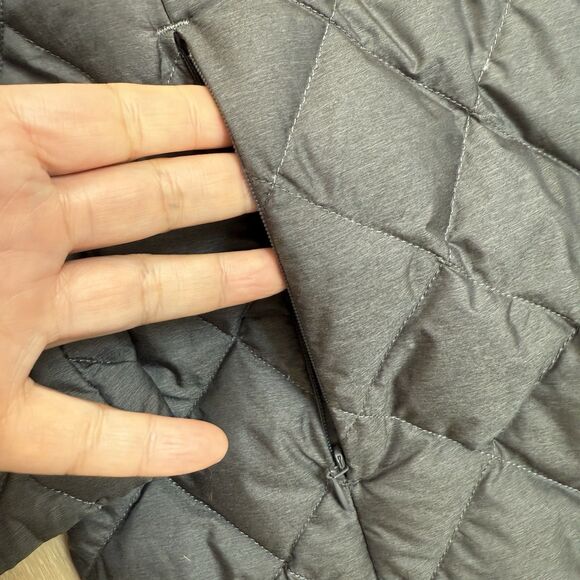 Uniqlo Ultra Light Down Coat Womens L Quilted Snap Packable Minimalist Puffer - Picture 7 of 14